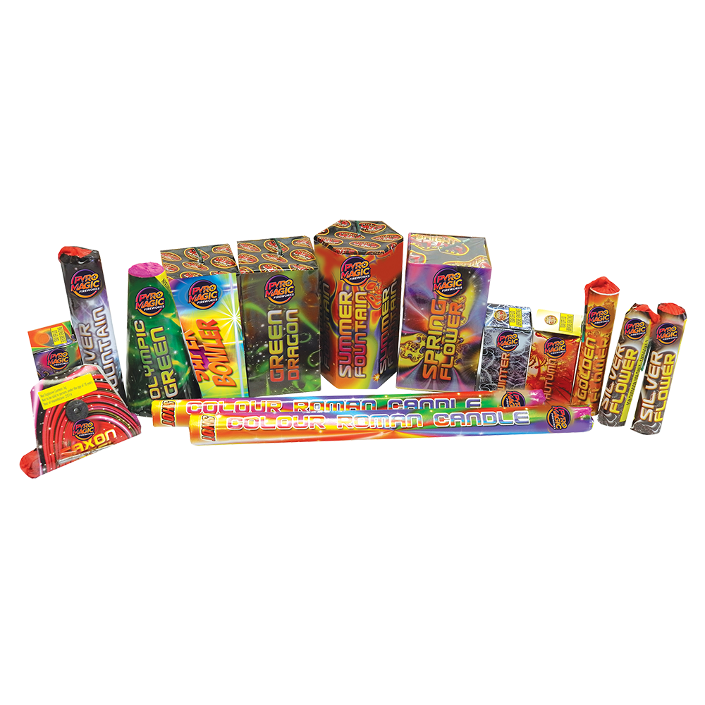 Fiesta Selection Box. Contains 15 pieces.