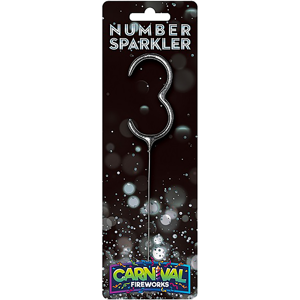 Number Sparkler – “3”