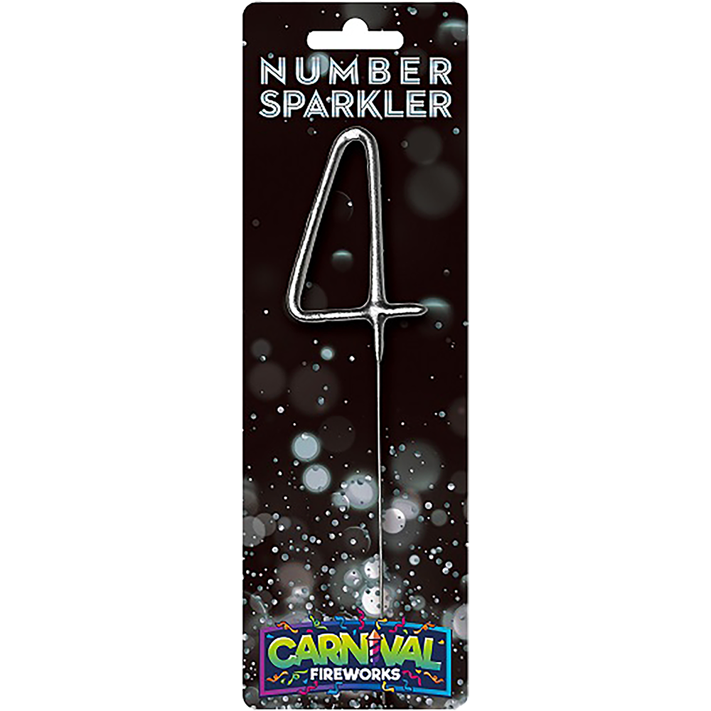 Number Sparkler – “4”